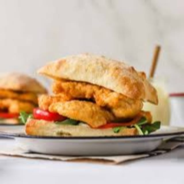 Chicken Cutlet Bulkie Roll.