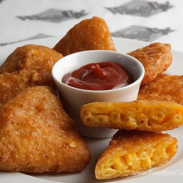 Mac & Cheese Wedges.