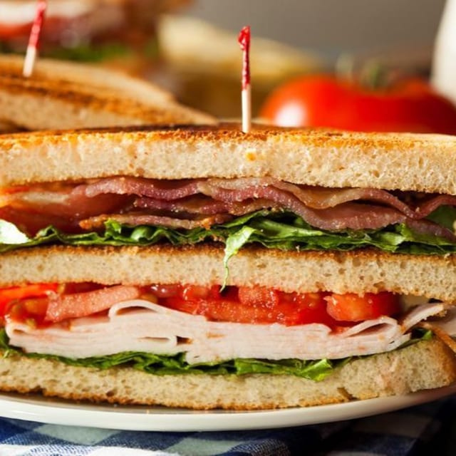 Bacon Club Sandwich.