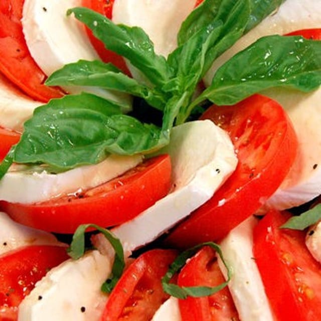 Fresh Mozzarella & Tomatoes Salad.