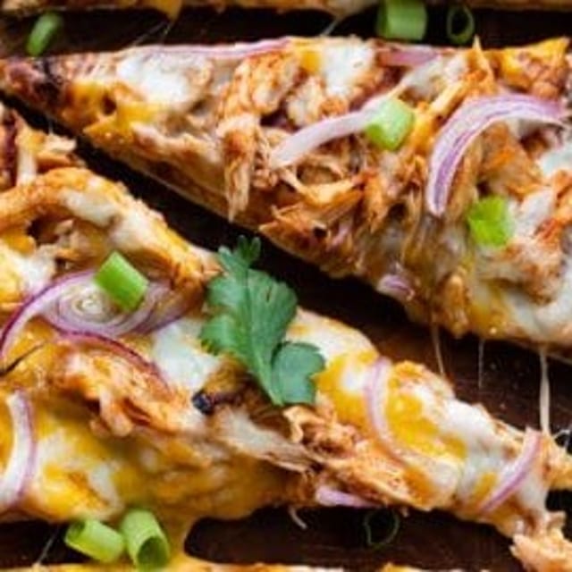 BBQ Chicken Flat Bread Pizza.