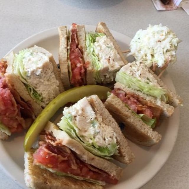 Chicken Salad Club Sandwich.