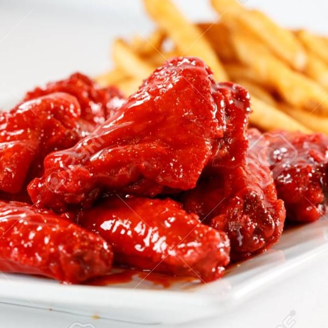 Buffalo Chicken Wings Dinner.