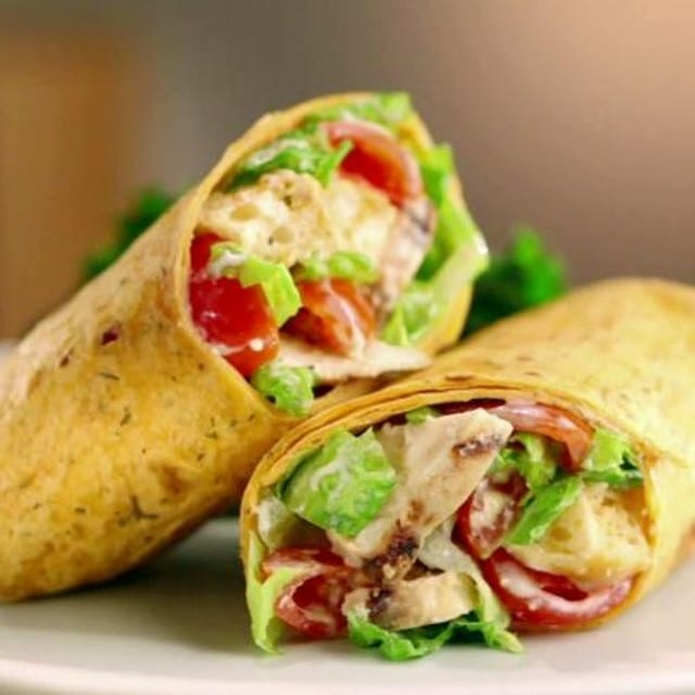 Chicken Caesar Wrap.