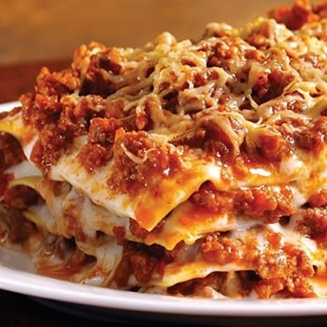 Meat Lasagna with Meatballs.