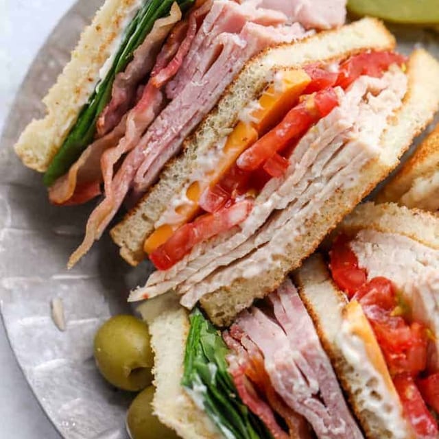 Turkey Club Sandwich.